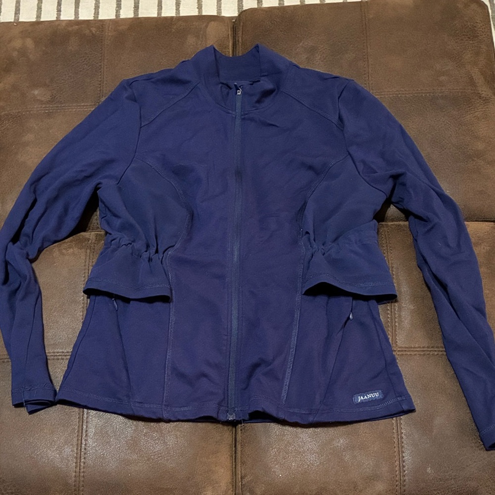Jaanuu Navy Blue Scrub Jacket